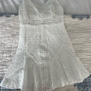 SAINTS + SECRETS White Mini Dress